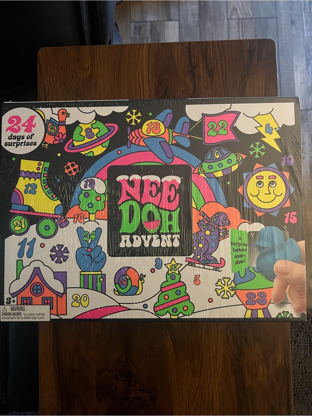 Schylling NeeDoh Door Advent Calendar 24 Days Squishy Toys Christmas Kids